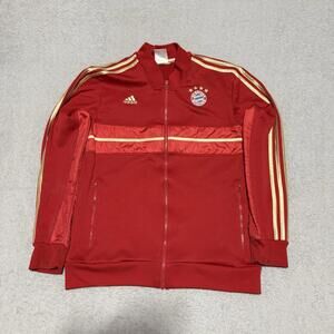 Adidas FC Bayern Munich 2012-13 Track Jacket Red Medium Soccer Football Men’s